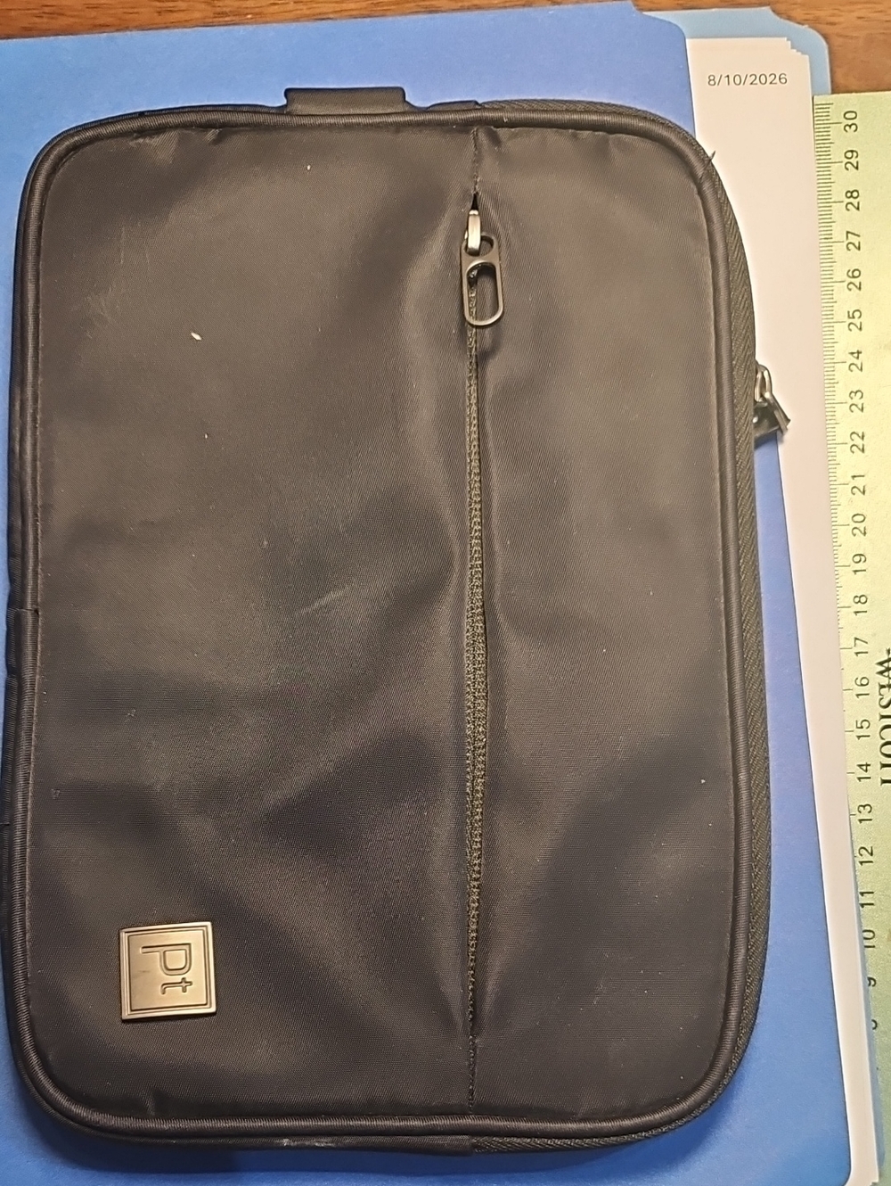 Tablet Pouch Or Men's Black Travel Tech Organizer Pouch